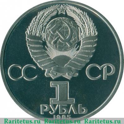 1 рубль 1985 года  фестиваль, новодел proof