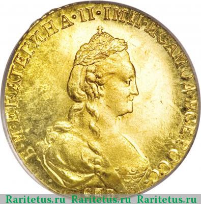 5 рублей 1780 года СПБ новодел