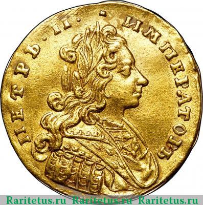 1 червонец 1729 года  без банта