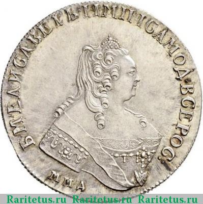 1 рубль 1744 года ММД новодел
