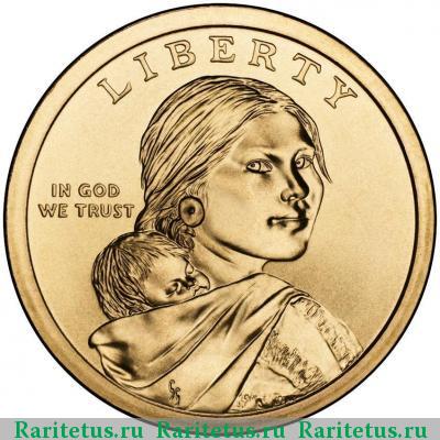 1 доллар (dollar) 2009 года P индианка США