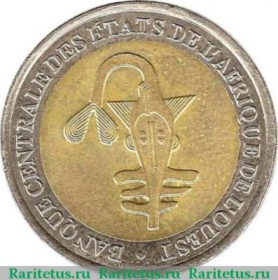 200 франков (francs) 2010 года   Западная Африка (BCEAO)