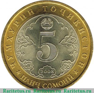 5 сомони 2008 года  