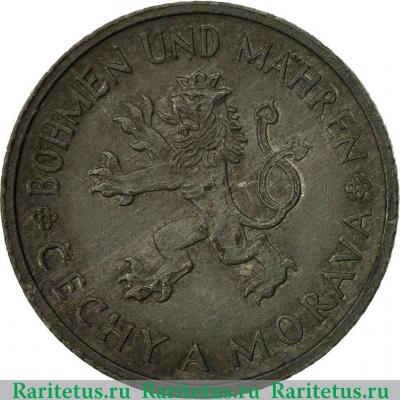 1 крона (koruna) 1943 года   Богемия и Моравия