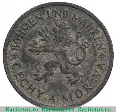 1 крона (koruna) 1942 года   Богемия и Моравия