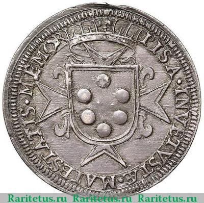 Реверс монеты таллеро (tallero) 1620 года   Пизанская республика