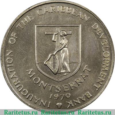 4 доллара (dollars) 1970 года   Монтсеррат