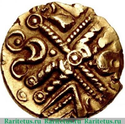 1/4 статера (stater) 75-30 до н. э. годов   Бритты