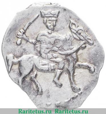 денга Ивана IV Васильевича Грозного чекан Москвы 1547-1584 годов  всадник в венце