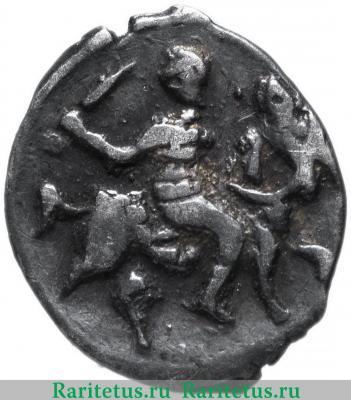 денга Ивана IV Васильевича Грозного чекан Твери 1533-1547 годов  всадник вправо