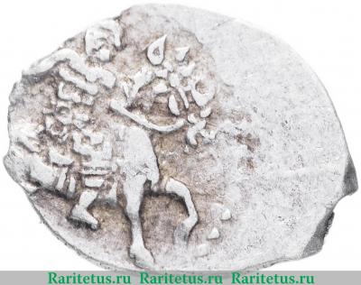 денга Федора Ивановича чекан Москвы 1584-1598 годов  всадник вправо