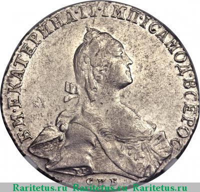 полтина 1766 года СПБ-TI-АШ 