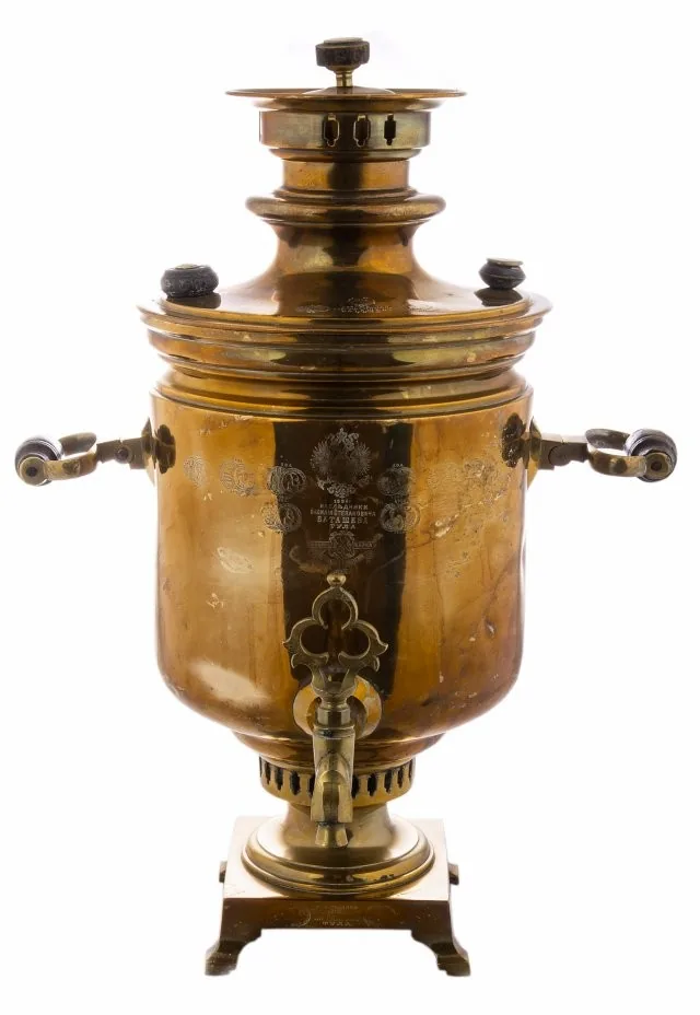 Самовар «банкой» с полоскательницей, 1870-е