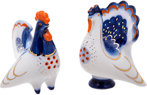 Фарфоровые солонки Ленинградского фарфорового завода