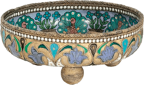 Серебряные чаши фабрики Овчинникова