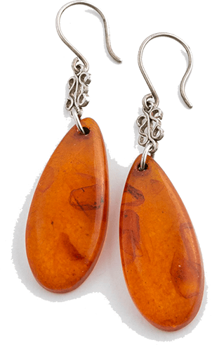 Оценка янтарных сережек