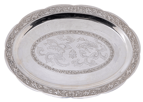Серебряные подносы